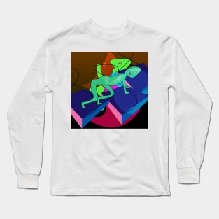 Crazy Aliens Long Sleeve T-Shirt